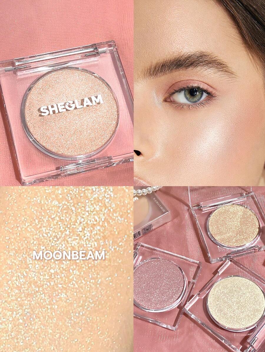 SHEGLAM 宇宙水晶慕斯螢光筆-月光粉狀螢光筆 閃光持久亮白不結塊螢光筆 螢光筆 品牌 美容 化妝 化妝品 適合女性與女孩 完美搭配冬季 Y2K 時尚 流行 生日禮物 假期 派對準備就緒 最佳顏色 - Moonbeam - 查看 1