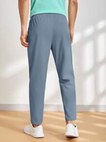 Manfinity VCAY 男式纯色抽绳腰口袋休闲编织裤