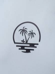 Manfinity Swimmode Men's Color Block Long Sleeve Surfing T-Shirt For Beach Holiday - Multicolor - View 3