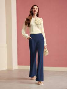 MOTF PREMIUM PRESS CREASE TAILORED SUIT PANTS,VALENTINE'S DAY - Navy Blue - View 3