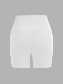 SHEIN Girlism Tween 女童修身休闲简约舒适宽腰纯色 3 件套短裤 - 彩色 - 查看 4