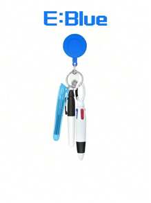 1 Set Nurse Pen Set - 1 Pc Highlighter Pen 1pc Marker Pen 1pc Retractable Ball Pen 1pc Nurse Retractable ID Name Badge Reel - Multicolor - View 4