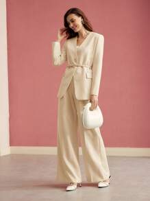 MOTF PREMIUM PRESS CREASE TAILORED SUIT PANTS - Apricot - View 5