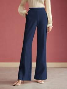 MOTF PREMIUM PRESS CREASE TAILORED SUIT PANTS,VALENTINE'S DAY - Navy Blue - View 1