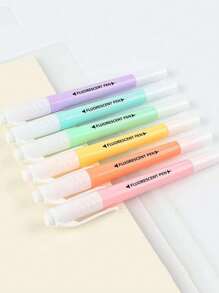 6 sztuk zakreślaczy, różne pastelowe kolory, końcówka ścięta, estetyczny zestaw zakreślaczy, na bazie wody, bez rozmazywania do dziennika, planera biblijnego, notatek, dorosłych, dzieci, studentów, biura, artykułów szkolnych (6 fajnych kolorów) powrót do szkoły
