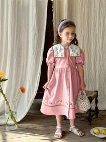 LMoss Kids Robes pour jeunes filles LMoss - Rose bonbon - Voir 1