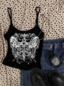 INAWLY Women's Wing Print Casual Versatile Camisole