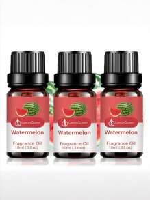 1/2 /3bottle Of Watermelon Aromatherapy Essential Oil, Suitable For Home Air Purification, Car Aromatherapy, Diffuser, Enhancer, Humidifier, Candle, Soap, Air Purification, Fresh Air Aromatherapy -10ml - Multicolor - View 3