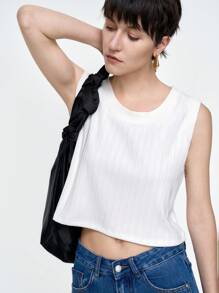 SHEIN Clasi 新款女士百搭舒适短上衣，设计简约时尚，高品质外套休闲背心