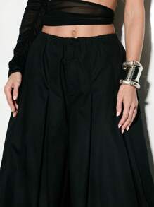 KIZN Comfortable Parachute Pants Wide Leg Balloon Trousers High Waist Harem Style Casual Festival Dance Street Fashion Loose Fit