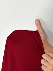 Solflare Gonna lunga a campana bordeaux per donne taglia forte - Bordò - Visualizzare 7