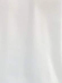 Rometta Blusa de negocios elegante y casual con cuello de contraste, pliegues, asimétrico, drapeado cruzado, ribete de contraste y mangas con escote en V, talla grande