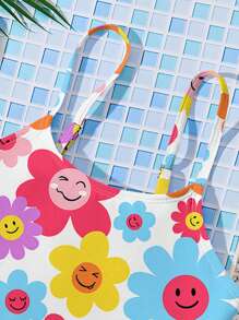 Young Girls Casual Minimalist Fitted Camisole & Bikini Swimwear Set, Suitable For Summer - Multicolor - View 4