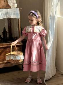 LMoss Kids Robes pour jeunes filles LMoss - Rose bonbon - Voir 3