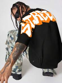 AXEPEAK Men's Loose Fit English Text Print Round Neck Short Sleeve T-Shirt, Suitable For Summer - Multicolor - View 4