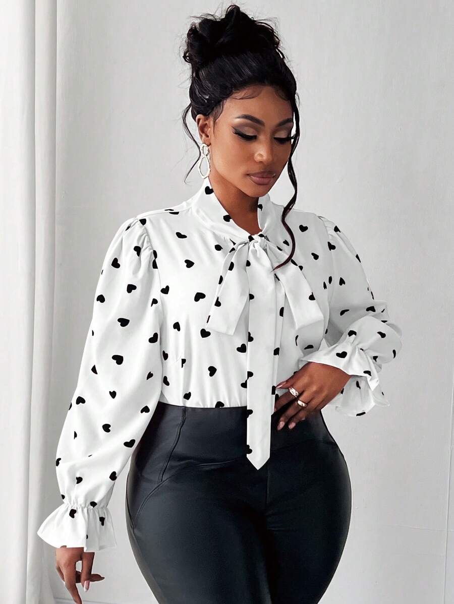 Maweii Plus Size Plain Long Sleeve Shirt, Fashionable & Suitable For Summer - White - View 1