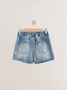 DENIMLY 少女波西米亚风复古都市街头 - 淺色水洗藍 - 查看 2