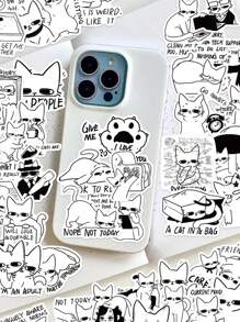 50 piezas de pegatinas divertidas y lindas de memes de gatos, pegatinas de mamá de gatos, pegatinas para portátiles, botellas de agua, pegatinas de gatos divertidos a prueba de agua, calcomanías de vinilo para automóviles, calcomanías de gatos, calcomanías para portátiles