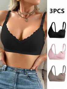 Moonlight&Mama 3pcs Seamless Maternity Underwear Set, Spaghetti Strap, Fashion & Suitable For Summer - Multicolor - View 6