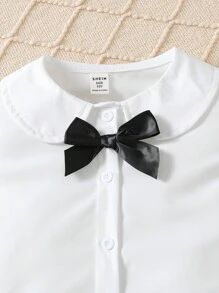 Modny strój dla nastolatki, spódnica bufiasta w połączeniu z bluzką z krótkim rękawem, ozdobiona kokardą francuską, tworzy elegancki wygląd damy, francuska wyrafinowana, słodka i księżniczkowa