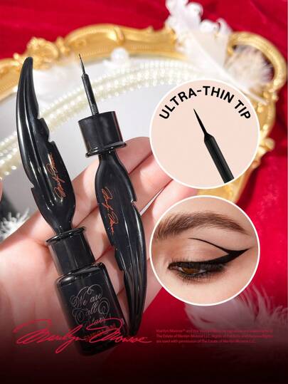 Marilyn Monroe X SHEGLAM Delineador De Ojos LíQuido A Poet'S Lover, Negro, De Larga DuracióN, Mate, Estilo Vintage, De Secado RáPido, Ultra, Resistente Al Agua Y Al Aceite, Resistente Al Sudor, Combinable, Suave, Maquillaje De Ojos Kohl,Kajal,Henna Marca Belleza Maquillaje Maquullaje CosméTica Para Mujeres NiñAs Perfecto Para Invierno Primavera Ideal Para Y2K Elegante Moda Adecuado Para CumpleañOs Regalo Fiesta Listo Mejor Color