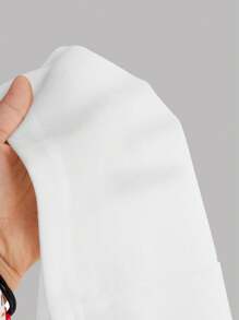 SHEIN MOD Damen Off-Shoulder Schleifchen Weiß Party Mini Kleid