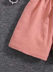 Young Girls' Sleeveless Solid Color Round Neck Simple Fashion Jumpsuit, Suitable For Summer - Pink - View 7