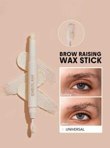SHEGLAM Brow Raising Wax Stick-Universal Dual-Ended Eyebrow Tint With Pro Brush Long Wear Shaping Filling Setting Eyebrow Makeup Lifting Brand Beauty Makeup Face Paint Cosmetic For Women Girls Perfect For Winter Spring Ideal For Y2K Fancy Fashion Suitable For Birthday Gift Party Ready Best Color - Universal - View 1
