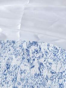 Trelyra Set de 2 piezas con top tubo y falda asimétrica de mujer con estampado floral (corte floral aleatorio)