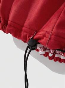 ROMWE MEN Anime 男士时尚动漫/漫画印花休闲运动运动裤 - 紅色 - 查看 5