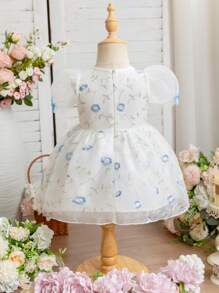 SHEIN Glamorique Kids 女婴派对装，复活节 - 藍色 - 查看 2