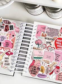 50 stuks inspirerende stickers, motiverende plakboekstickers voor waterflessen, waterdichte positieve bevestigingsbeloningsstickers voor laptop, skateboard, computer, bagage - Veel kleurig - Bekijken 5