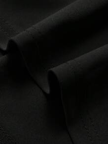 Manfinity Dauomo Men's Letter Print Drawstring Hooded Vest