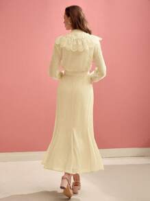 MOTF PREMIUM VÁY REN CÚT ĐỐI XỨNG - Màu vàng - Xem 4