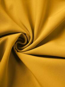 Franclia Falda de mujer de unicolor con cintura fruncida, falda de mujer elegante de color borgoña