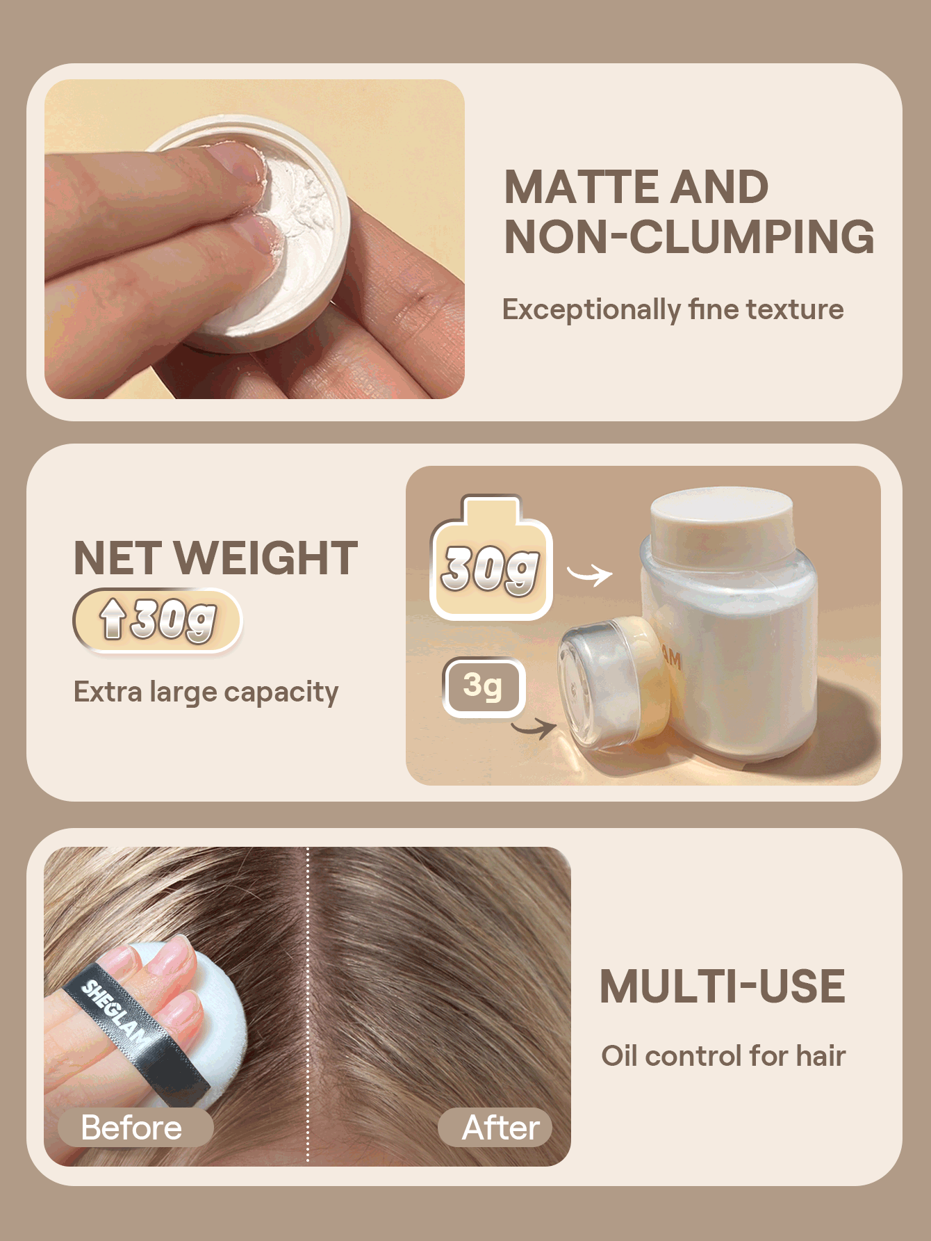 SHEGLAM Blur in a Bottle Polvo fijador suelto Marca Belleza Maquillaje Maquullaje Cosmética para Mujeres Niñas Perfecto para Invierno Primavera Ideal para Y2K Elegante Moda Adecuado para Cumpleaños Regalo Fiesta Listo Mejor Color - Translucent - Añade 5