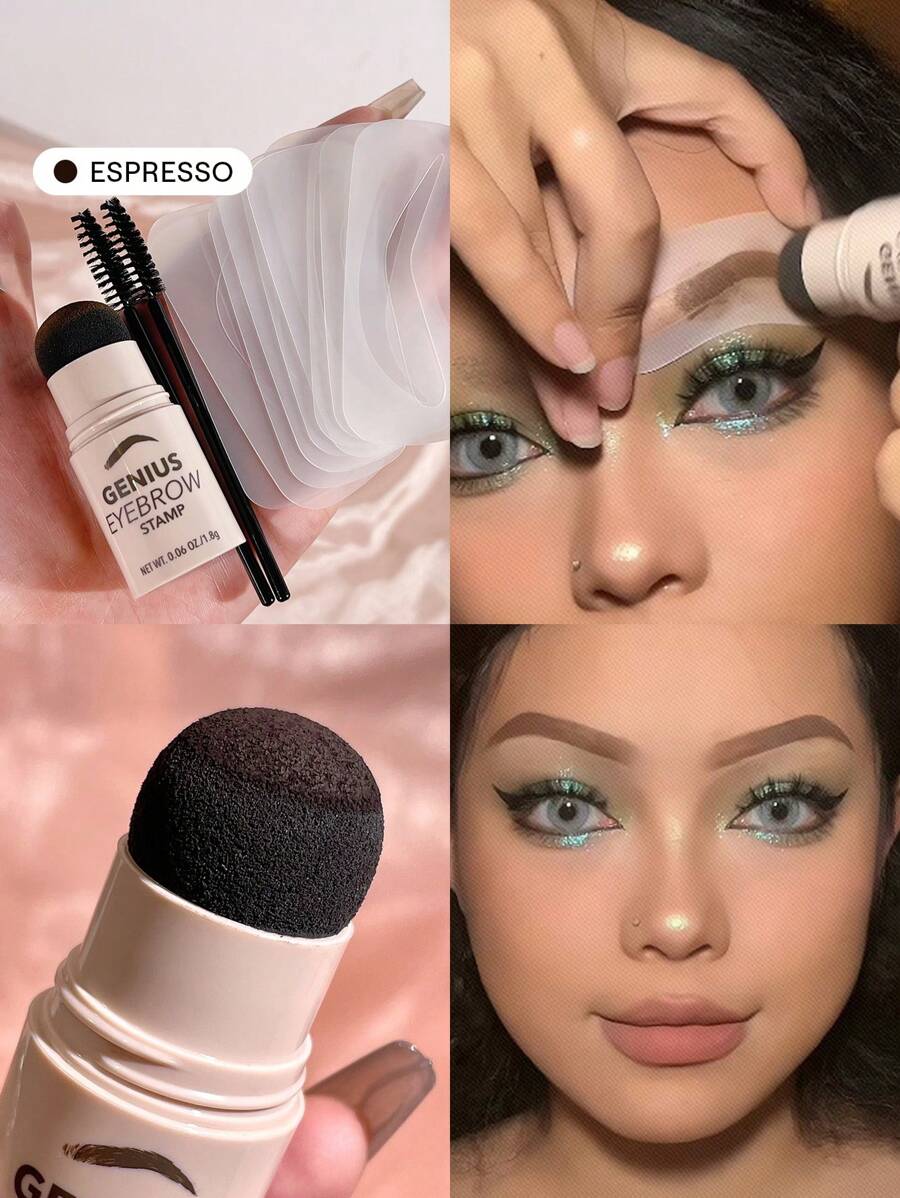 SHEGLAM Genius 眉毛印章-Espresso 品牌美妝化妝品 適合女士與女孩 - Espresso - 查看 1