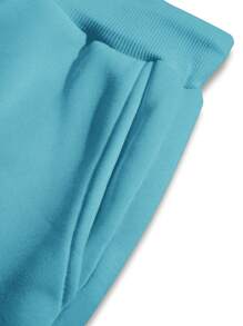 Manfinity Homme Loose Men's Letter Graphic Drawstring Waist Sweatpants