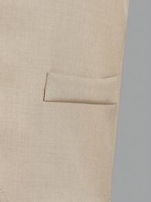 SHEIN Tween Boy 3-Piece Formal Suit: Vest + Short Sleeve Shirt + Shorts/Trousers With Bow Tie, For Birthday Party, Wedding, Anniversary, Valentine's Day - Multicolor - View 7