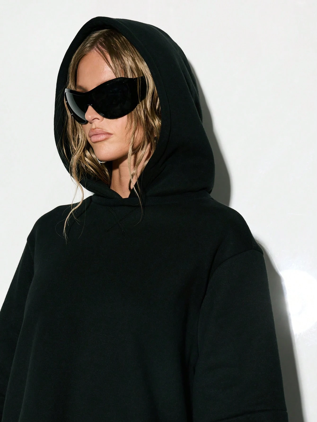 Double Layer Oversized Sweatshirt Hoodie Layering Essential