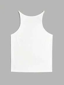 Manfinity Men's Fashion Chain Decor Casual Minimalist Tank Top