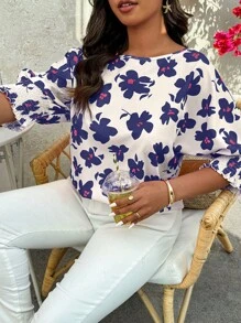 SHEIN LUNE Plus Size Casual & Vacation Style Simple Fashion Shirt, Suitable For Summer