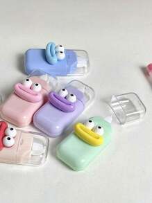 SHEIN 6pcs/Set Cartoon Macaron Correction Tape For School And Office Supplies Back To School