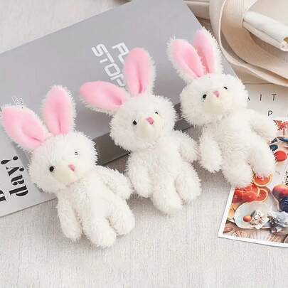 PETSIN 1/2/3 chiếc đồ chơi cho chó thỏ Phục sinh, đồ chơi nhai tương tác, đồ chơi nhai hình thỏ hoạt hình màu trắng dễ thương, làm quà tặng