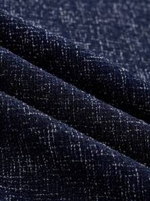 SOLERSUN Solid  Commuting Blazer Vest & Pants - Navy Blue - View 6