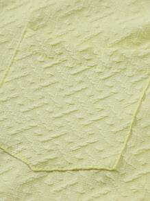 Manfinity Homme Men's Solid Color Short Sleeve Pocket Casual Shirt And Shorts Set