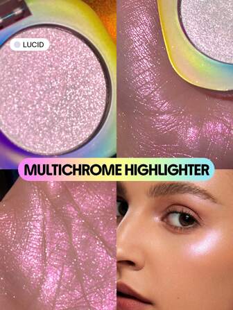 Surligneur Chroma Zone Multichrome-Poudre Lucide Surligneur Poudre Scintillante Longue Tenue ÉClaircissante Non-AggloméRante Surligneur ÉClat NoëL Hiver Paillettes Marque Beauté Visage Maquillage CosméTique Pour Femmes Filles Parfait Pour Hiver IdéAl Pour Y2K ÉLéGant Mode Adapté Pour Anniversaire Cadeau FêTe PrêT Meilleure Couleur