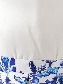 Meisjes vintage jurk met bloemenmouwen en ruches set