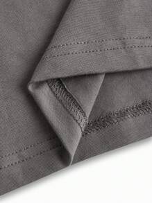 Modmama Maternity Summer Casual Shoulder Strap Round Neck Tight Tank Top, Multiple Colors - Grey - View 3