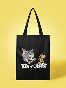 TOM & JERRY X SHEIN 街头可爱女士手提包 - 彩色 - 查看 1